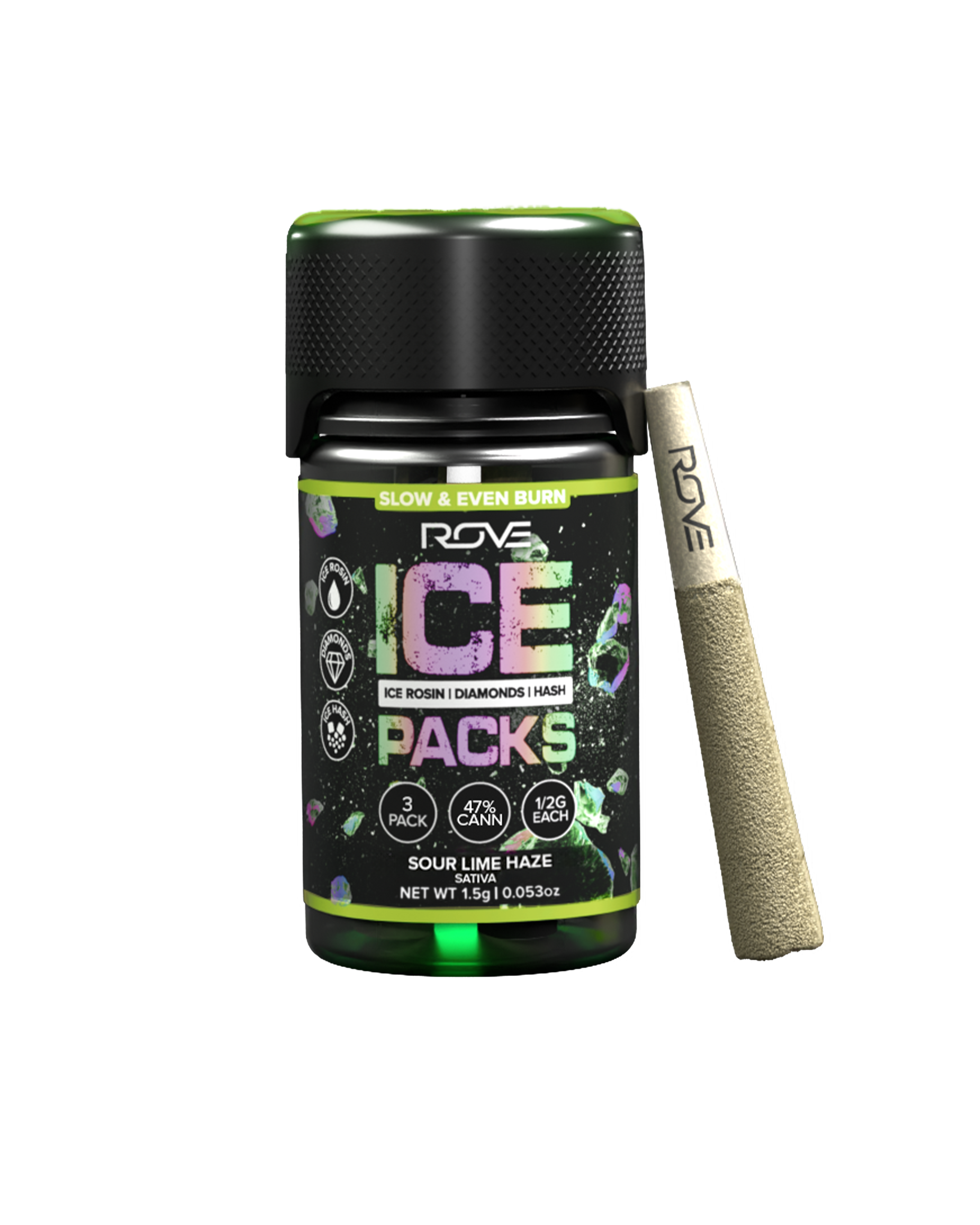 Sour Lime Haze - Infused Ice Packs (Rosin, Hash, and Diamonds) [3x 0.5g]