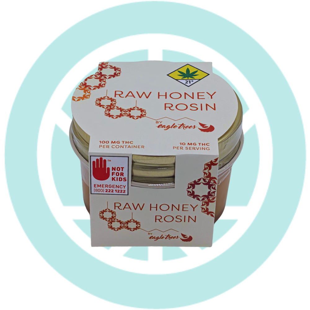 Raw Rosin Infused Honey (100mg)
