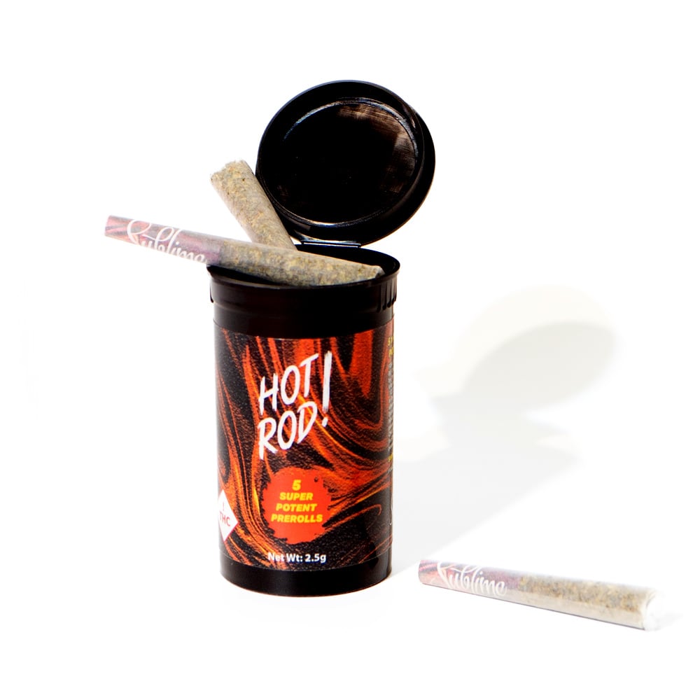 Hot Rod Infused Mini Pre-Rolls Grape Ape (I) 2.5g 5pk