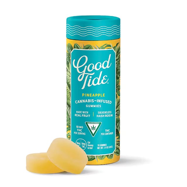 Pineapple Single-Strain Hash Rosin Gummies | Uplifting | 100mg