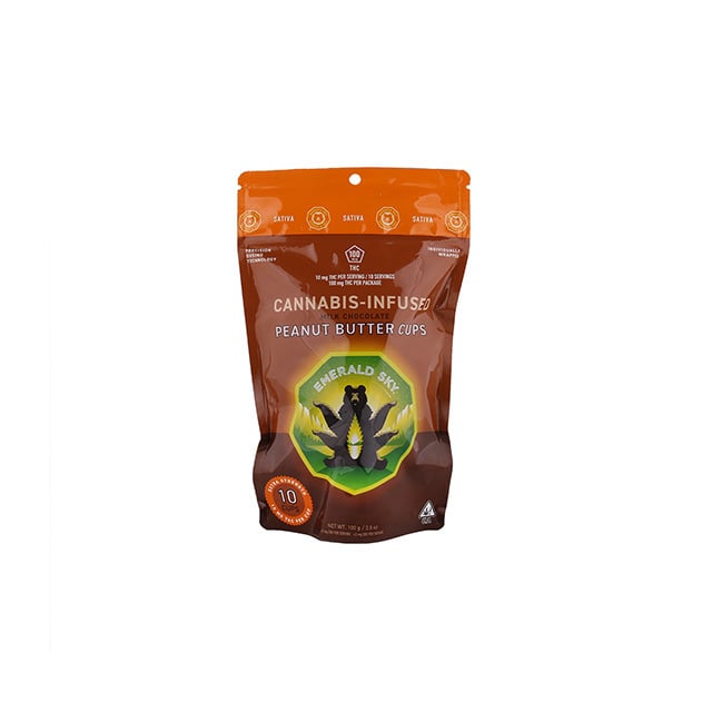 Peanut Butter Cups Milk Chocolate | 10pk/10mg - 100mg | Sativa Peanut Butter Cups Milk Chocolate | 10pk/10mg - 100mg | Sativa