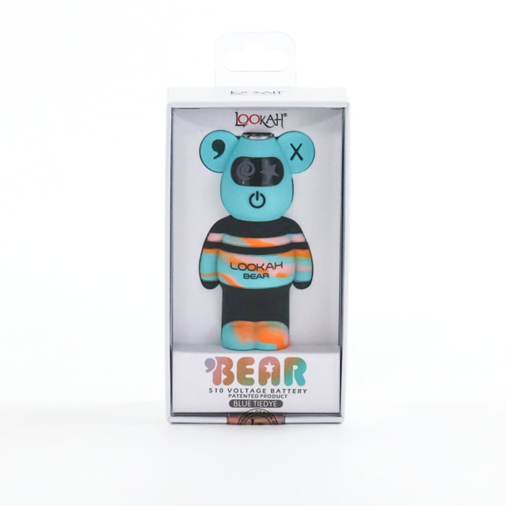 Bear Battery Blue Tiedye