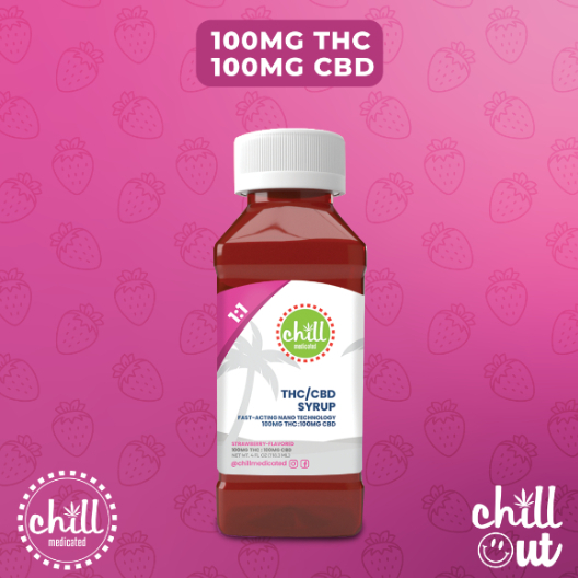 Chill | Strawberry | 100mg Live Rosin Syrup
