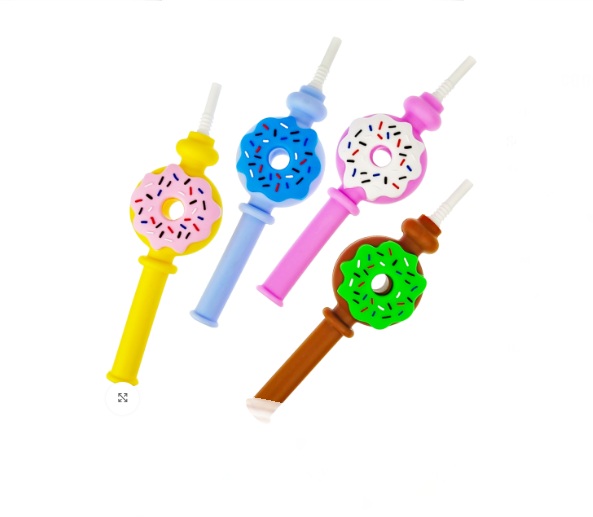 PARA - Silicone Donut Nectar Straw $13