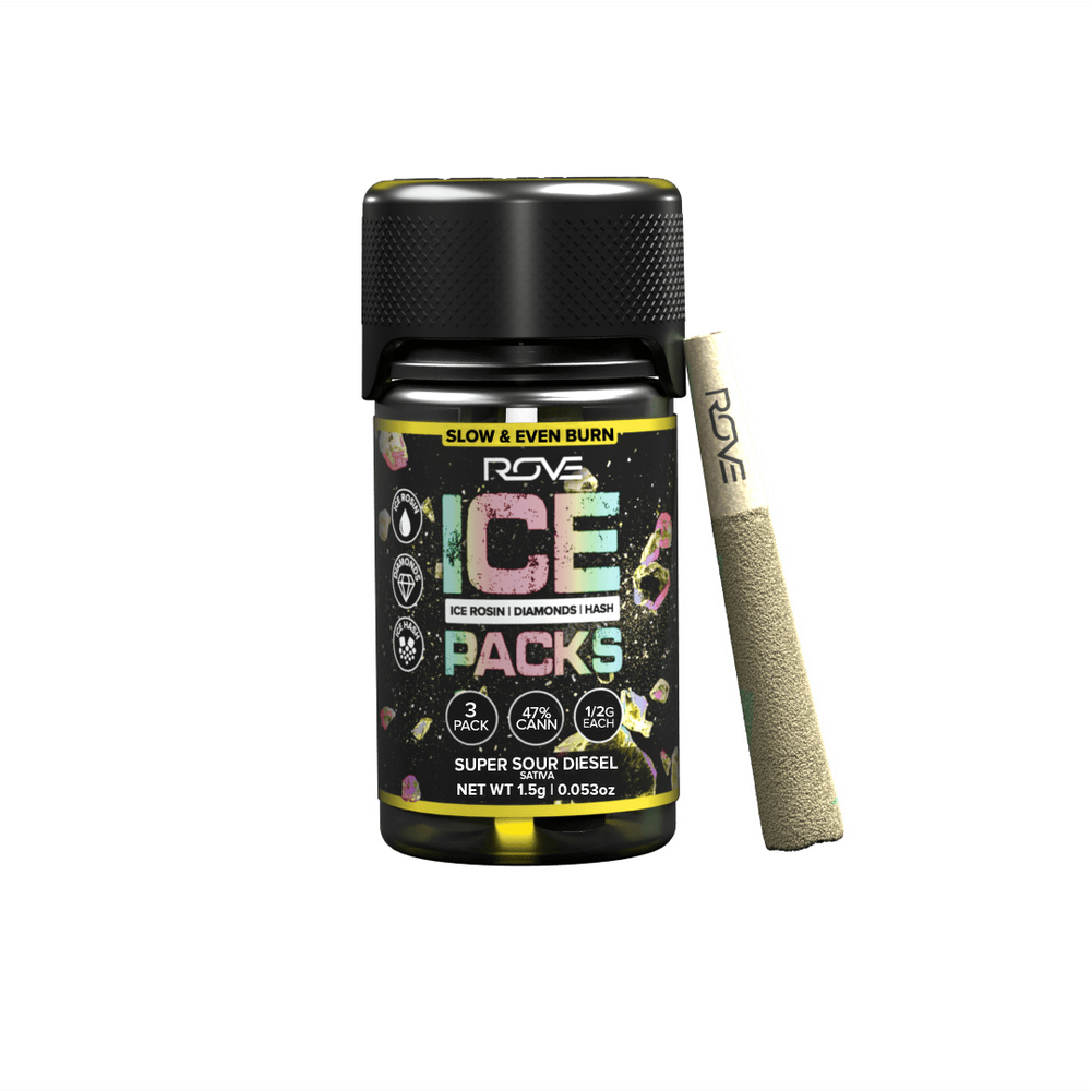 Super Sour Diesel - Infused Ice Packs (Rosin, Hash, and Diamonds) [3x 0.5g]
