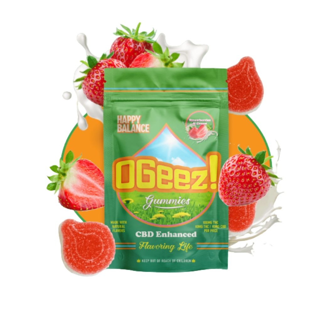 1:1 Strawberries and Cream [10pk] (100mg CBD/100mg THC)