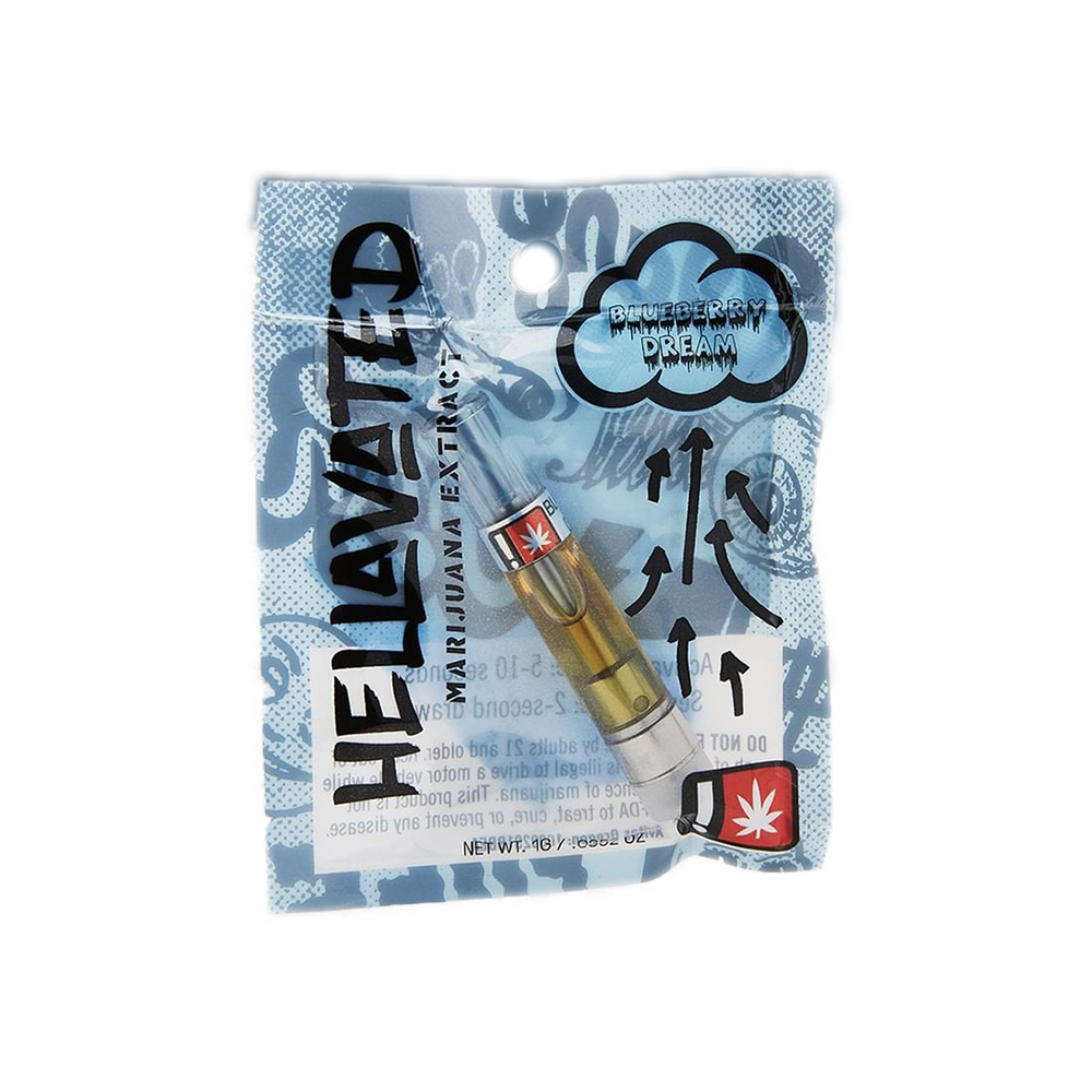 Blueberry Dream Hellavated by Avitas Distillate Cartridge Jane