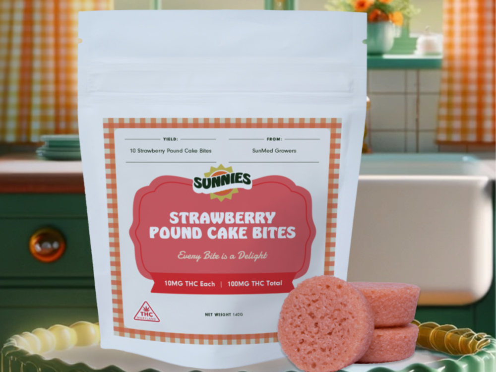 Strawberry Pound Cake Bites [10pk] (100mg)