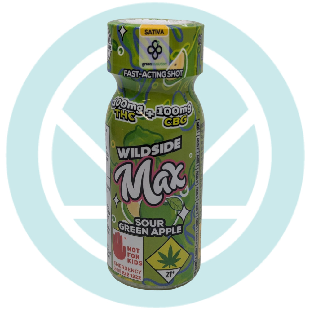 1:1 Sour Green Apple - THC Fly [2oz] (100mg THC/100mg CBG)