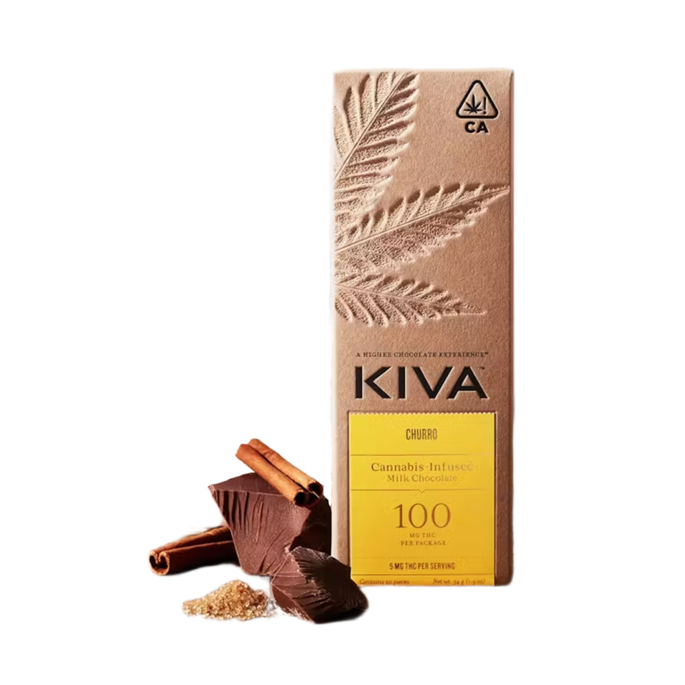 Churro Milk Chocolate [20pk] (100mg) | KIVA | Cannabis Edible