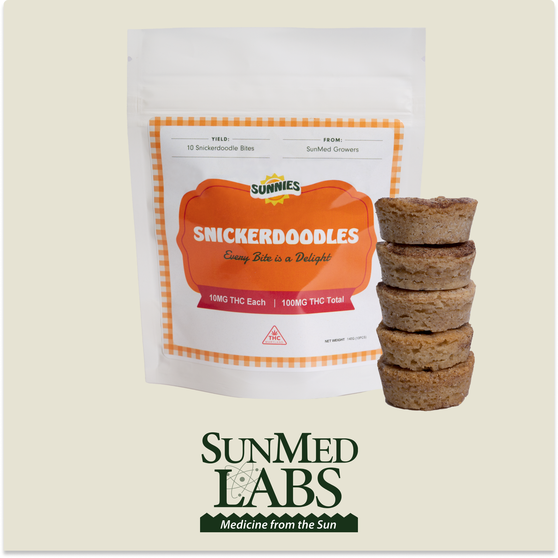 Snickerdoodle Bites [10pk] (100mg)