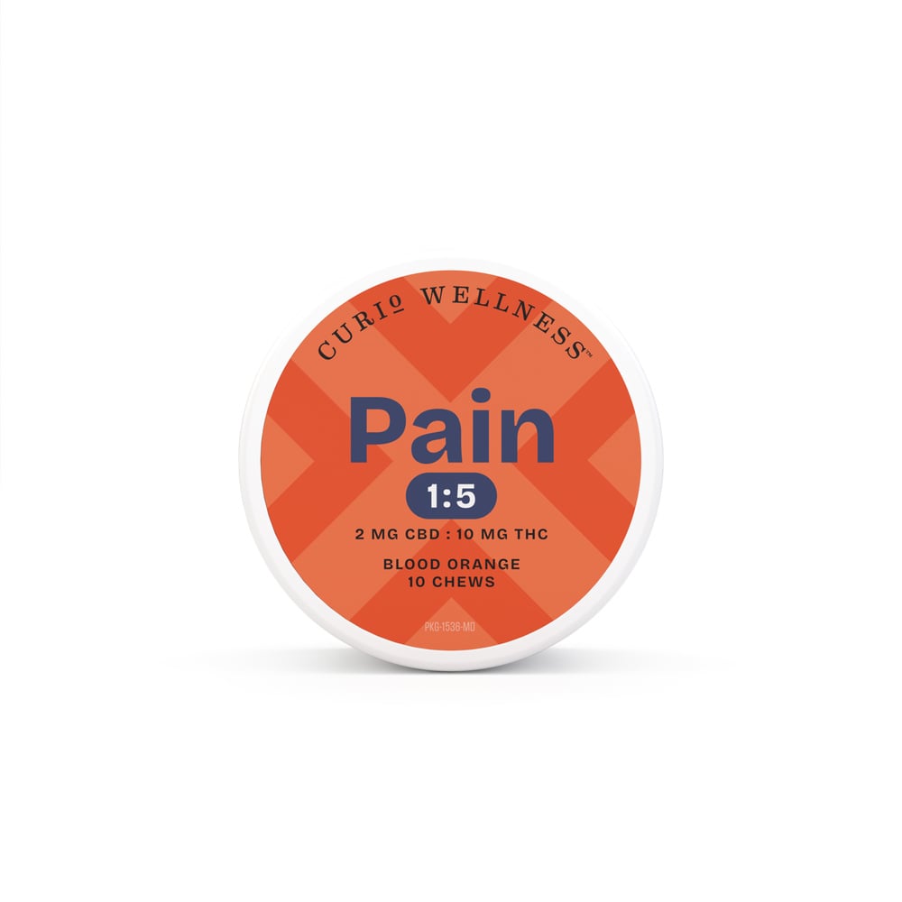 Pain Blood Orange 1:5 Chews [10pk] (20mg CBD/100mg THC)