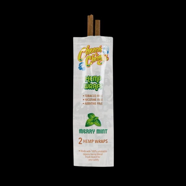 Cheech & Chong's Hemp Blunt Wraps 2pk - Merry Mint