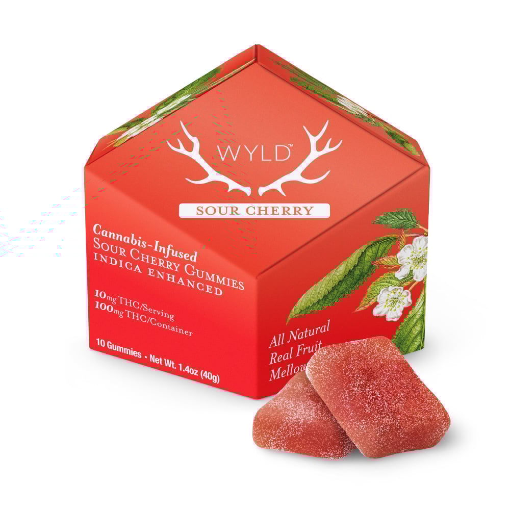 Sour Cherry Indica Enhanced Gummies | 100mg