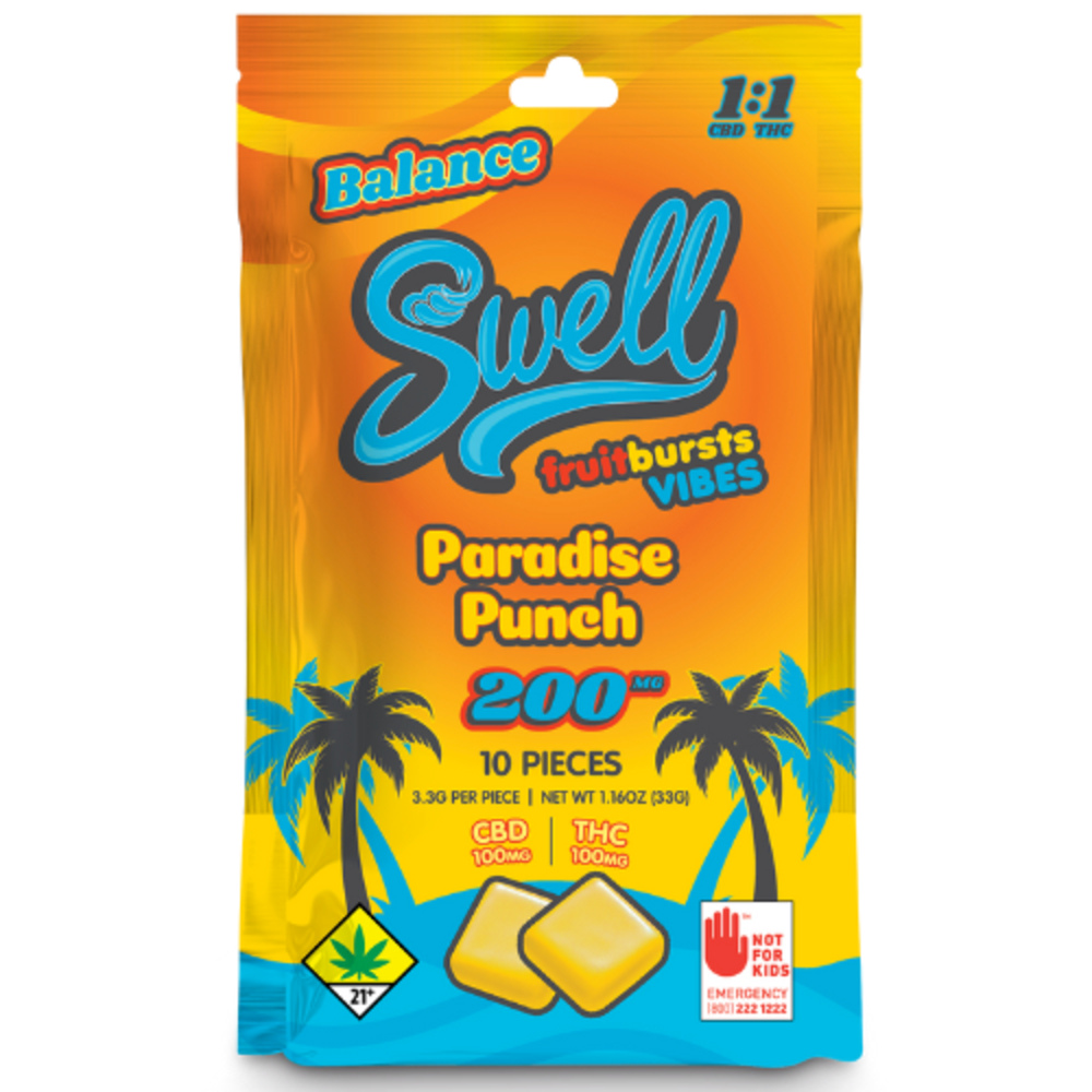 Balance Vibes - Paradise Punch [10pk] (100mg THC/100mg CBD)