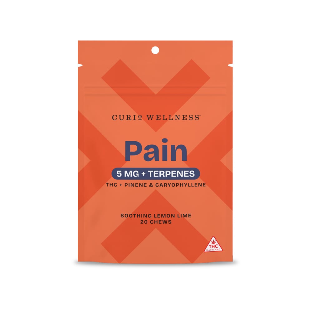 Pain Soothing Lemon Lime [20pk] (100mg) Formerly Lemon Lime Terpene Infused Chews
