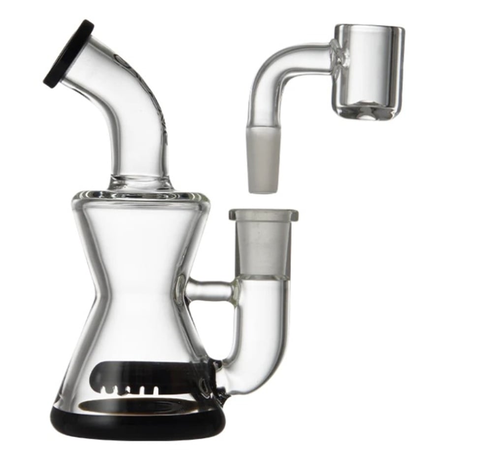 Micro Hourglass Glass Black