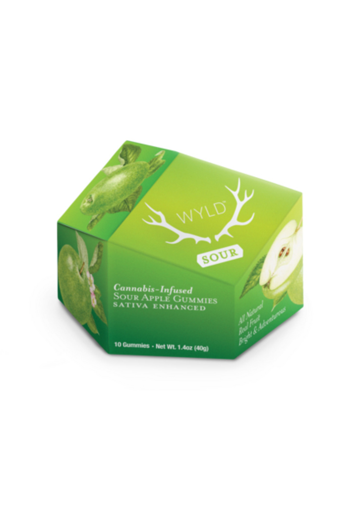 Sour Apple Sativa Enhanced Gummies | 100mg
