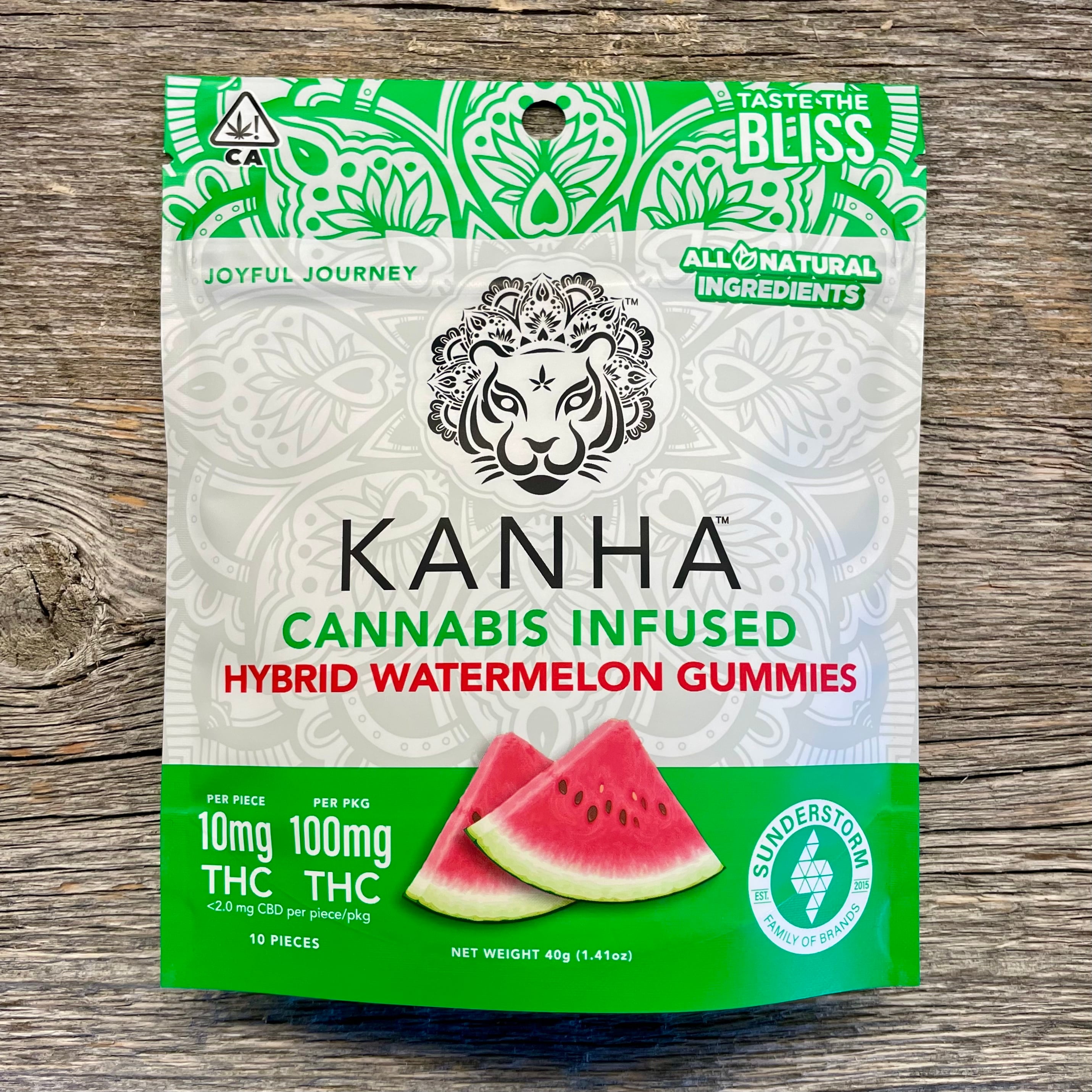 WATERMELON HYBRID GUMMIES 10PC 100MG