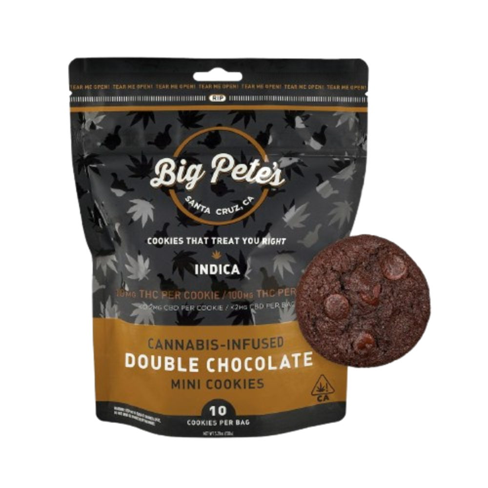 Double Chocolate Chip Cookies Indica 100mg 10-pack