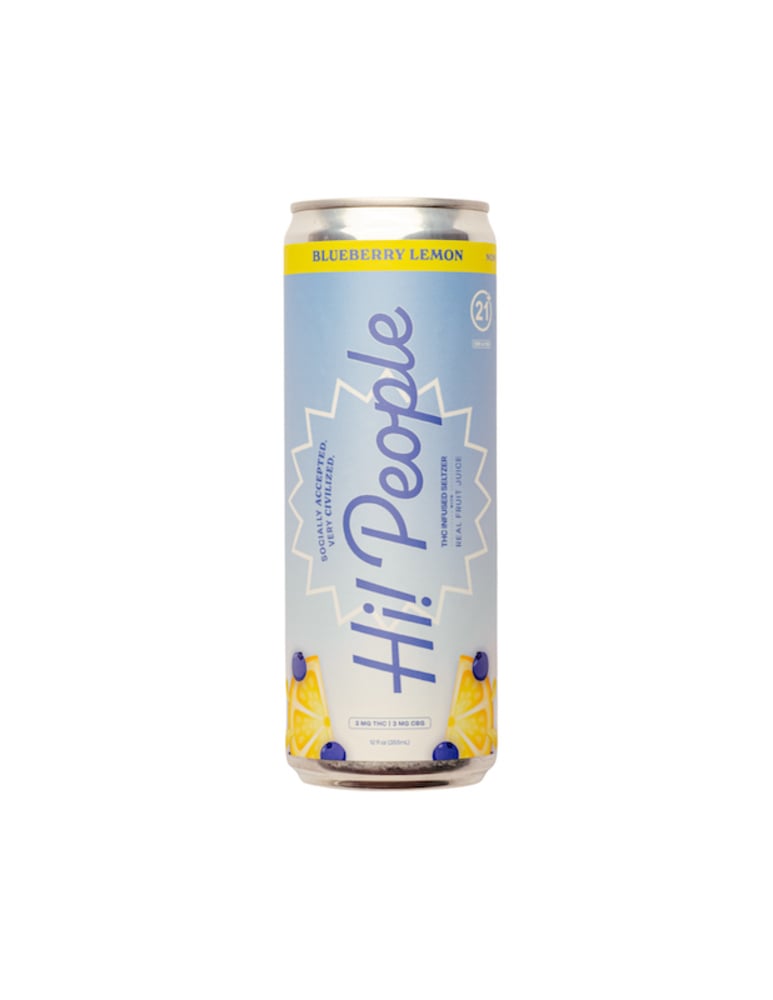 Hi! People - Hemp Derived Blueberry Lemon & Vanilla 12oz (3mg THC 3mg CBG)