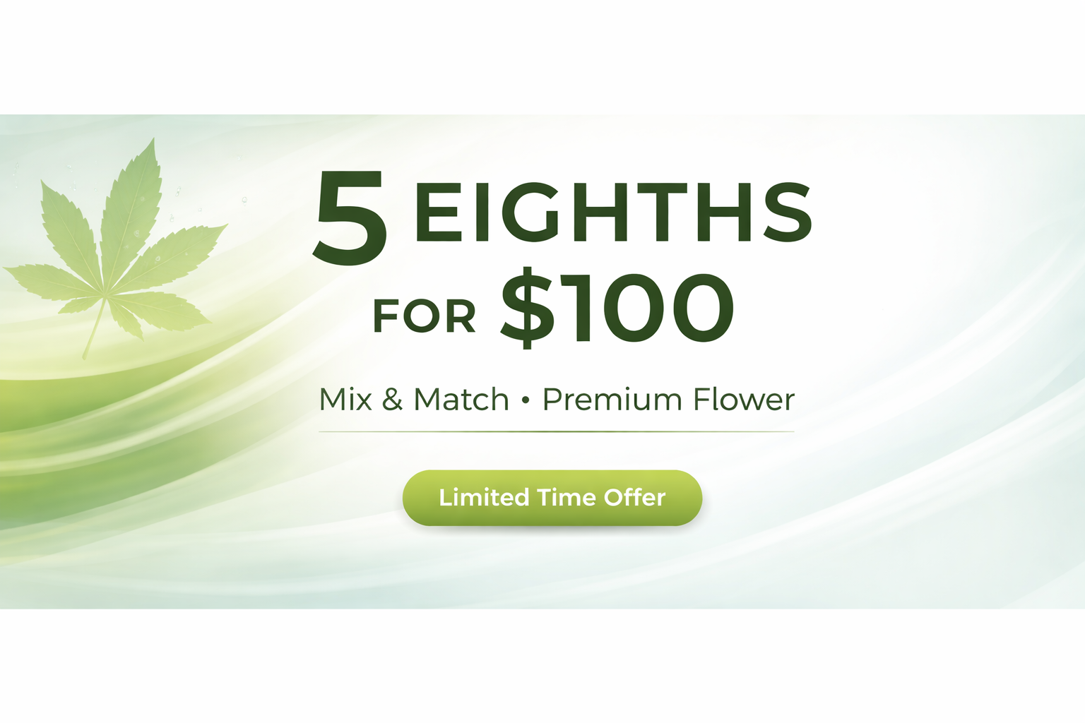 Buy 5 Eighths For $100 special
