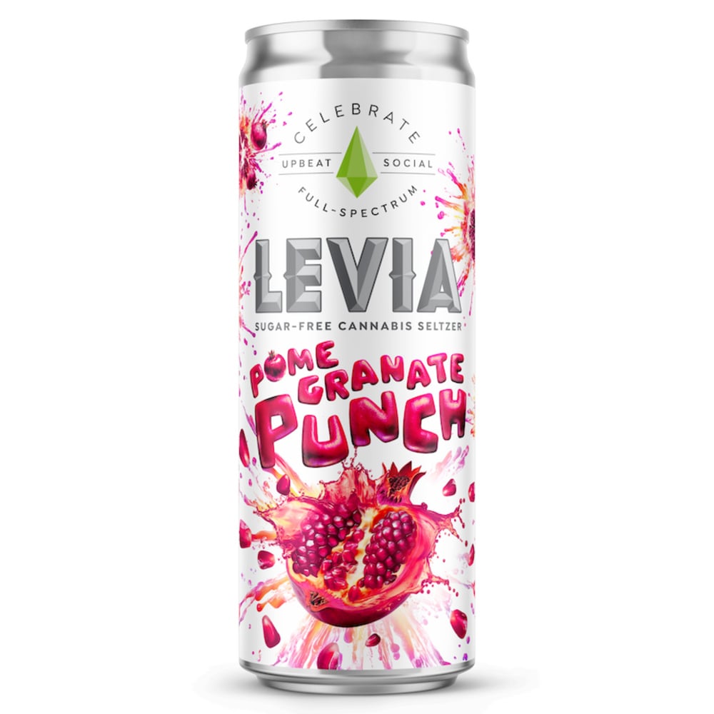 Levia - Pomegranate Punch Hybrid Seltzer (5mg 12oz)