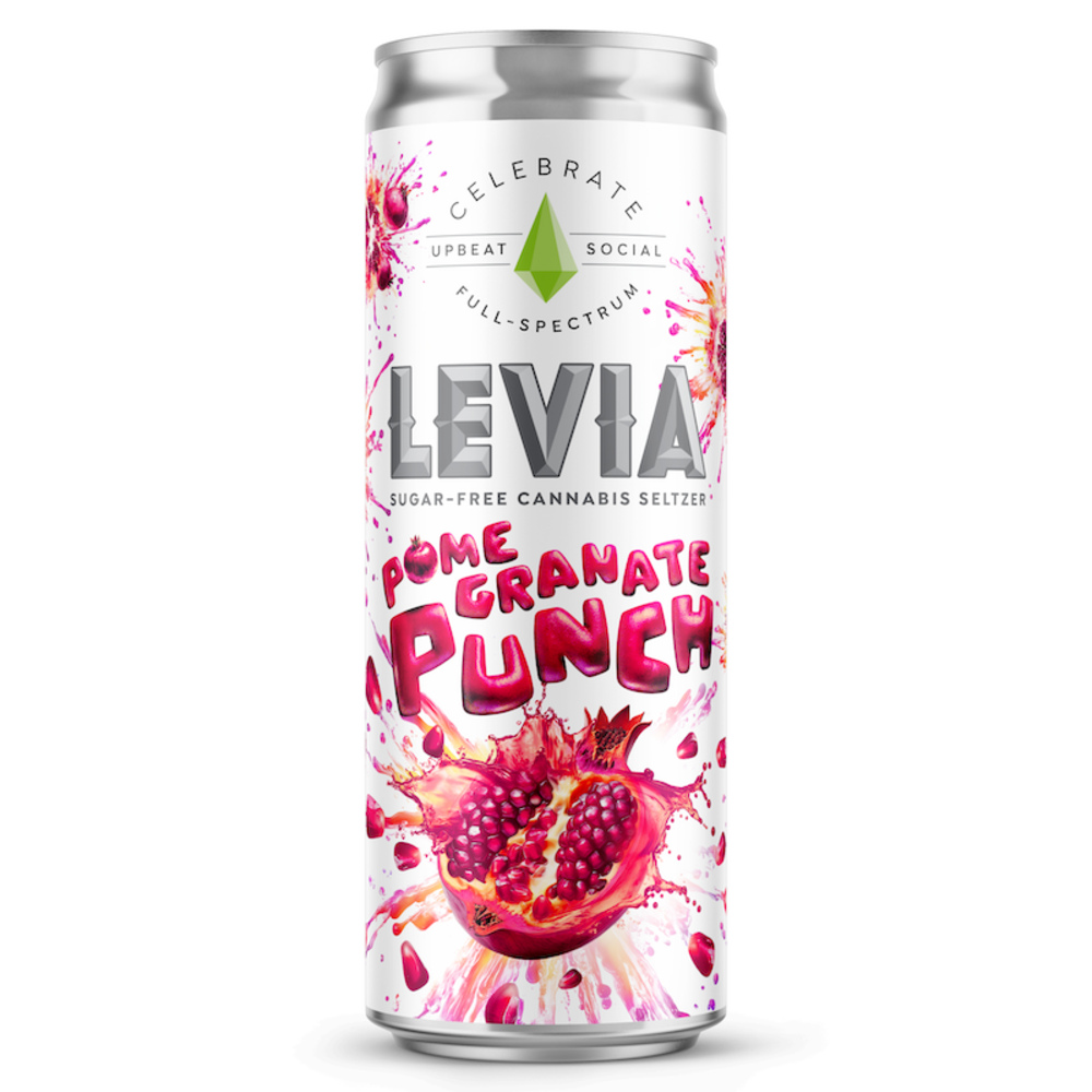 Levia - Pomegranate Punch Hybrid Seltzer (5mg 12oz)
