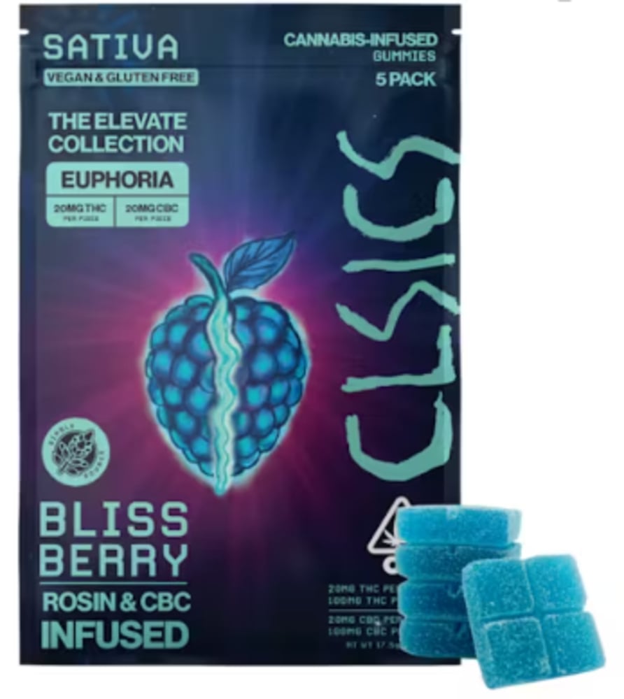 Bliss Berry [5pk] (100mg THC/100mg CBC)