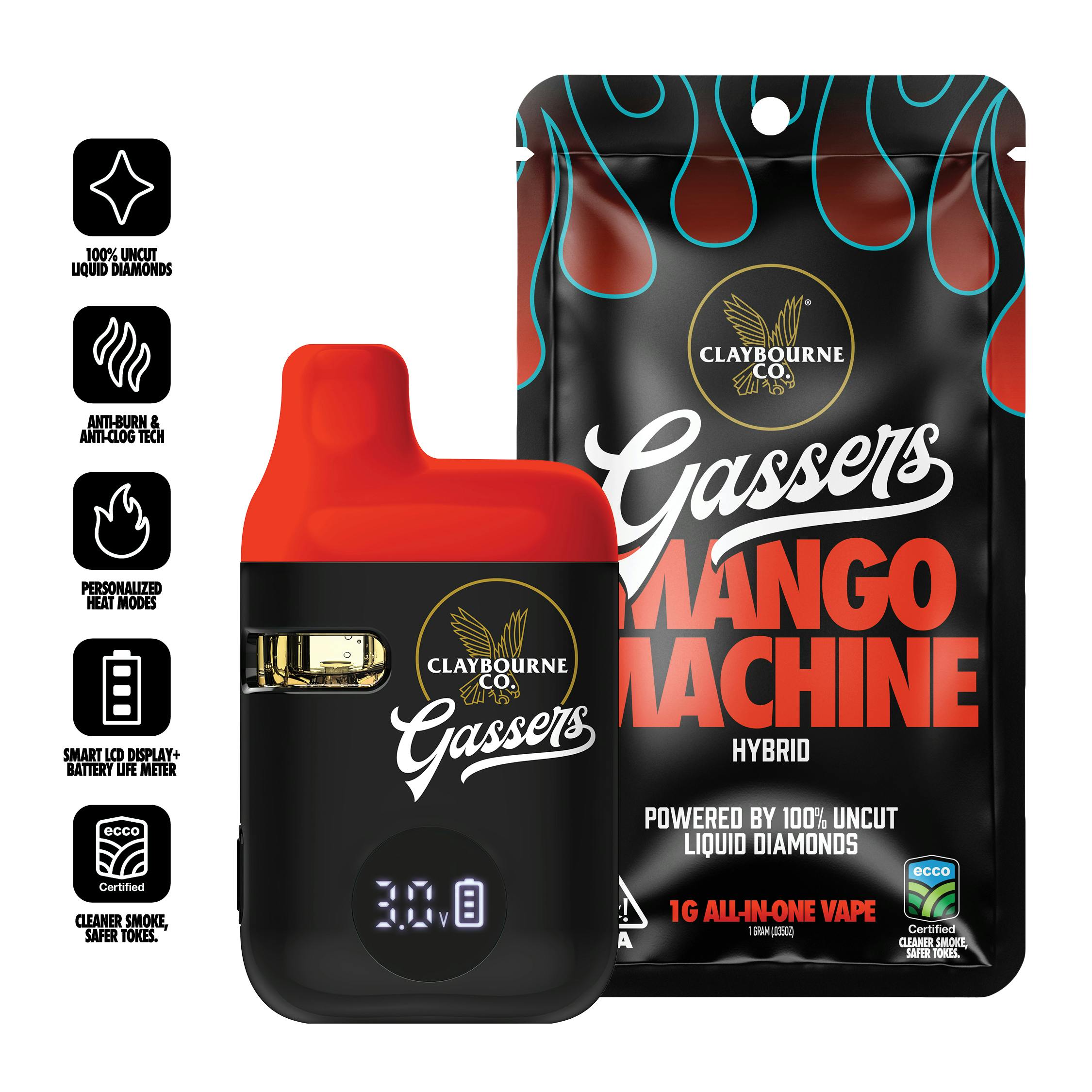 Mango Machine (1g) - Gassers All-In-One Liquid Diamonds Vape