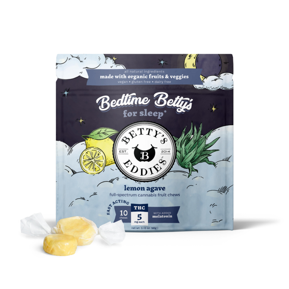 Betty's Eddies - Lemon Agave "Bedtime" Chews (50mg) Betty's Eddies - Lemon Agave "Bedtime" Chews (50mg)