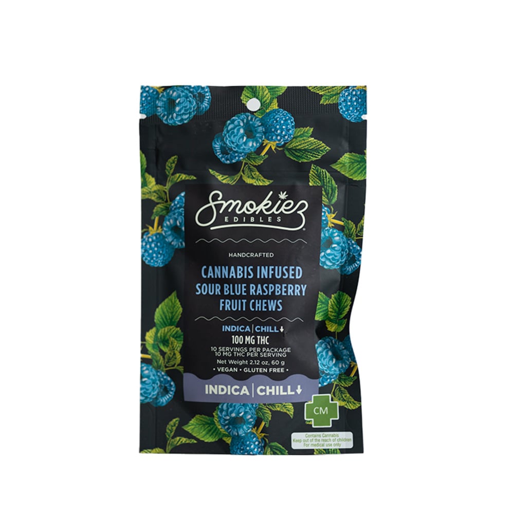 Sour Blue Raspberry - Indica [10pk] (100mg)