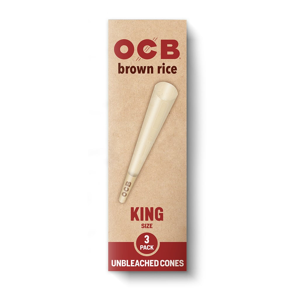 OCB® Brown Rice Cones - King [3pk]
