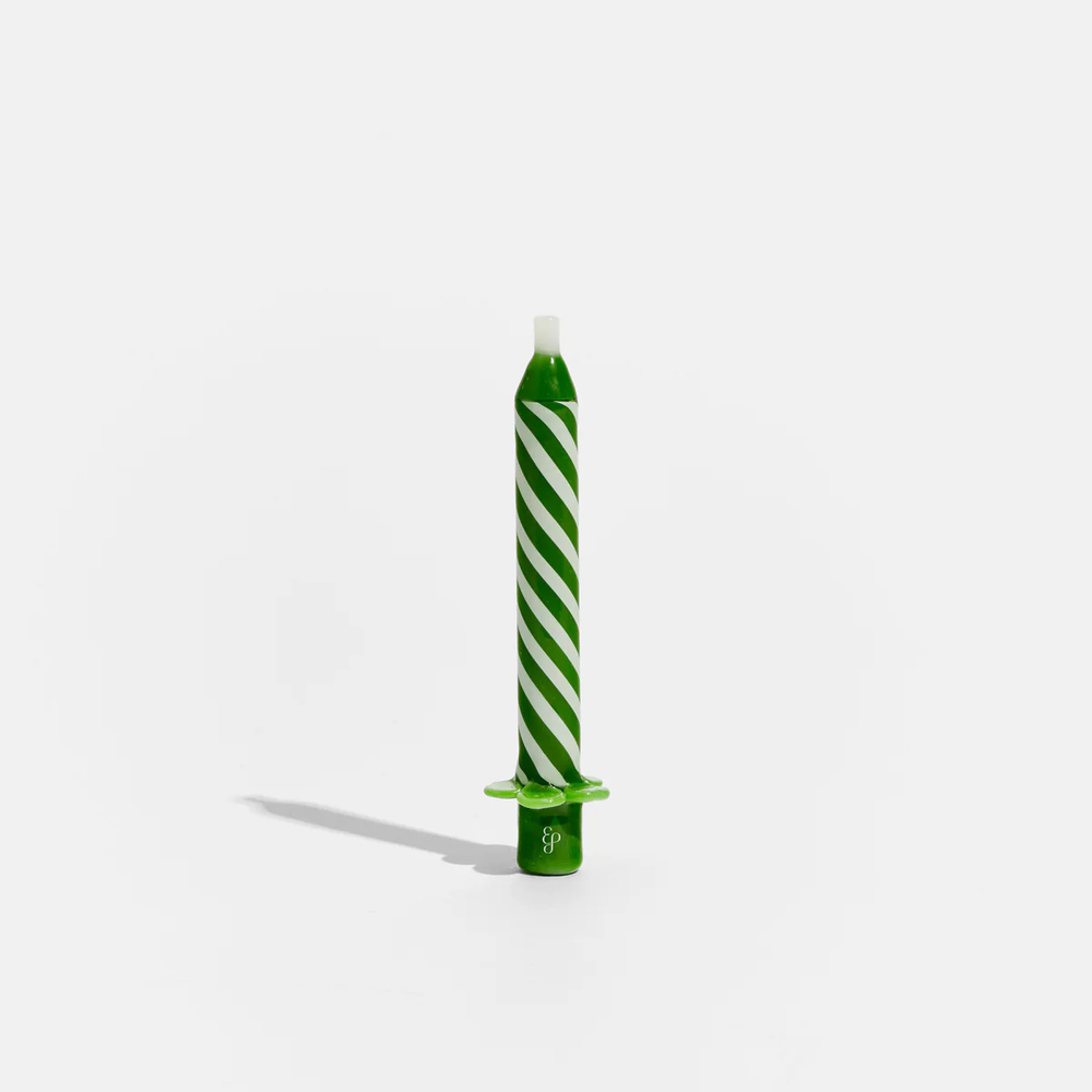 Candle In Grass Green