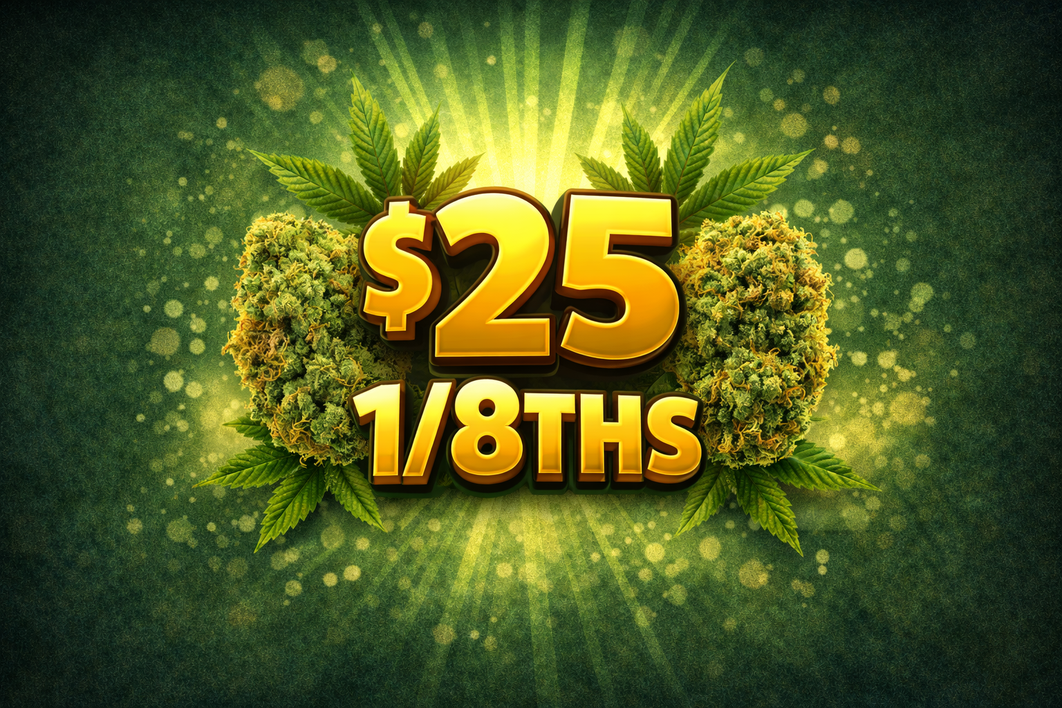 $25 8ths! special