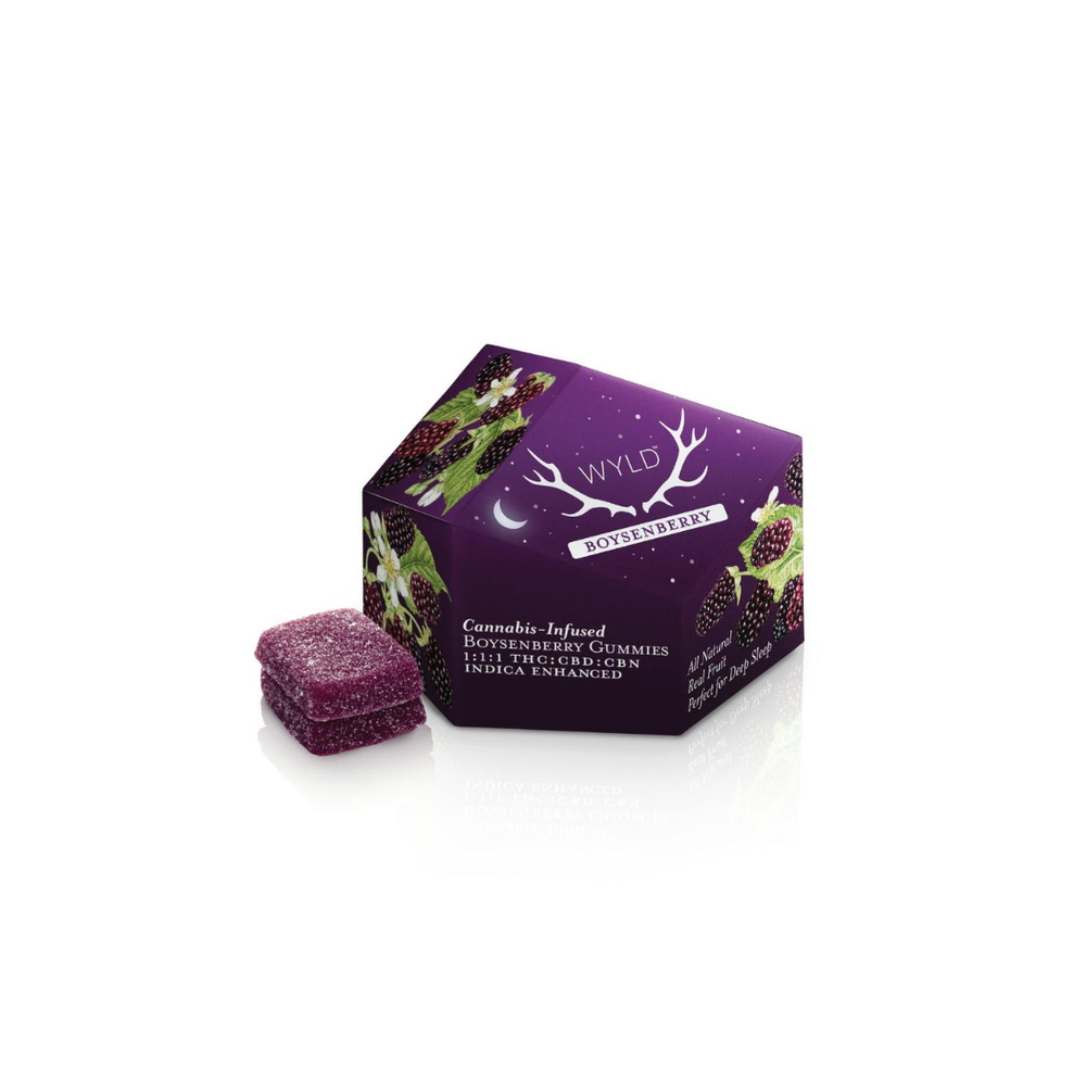 *HIGH DOSE* Boysenberry 2:1:1 CBD:CBN + Indica Enhanced Gummies | 200mg