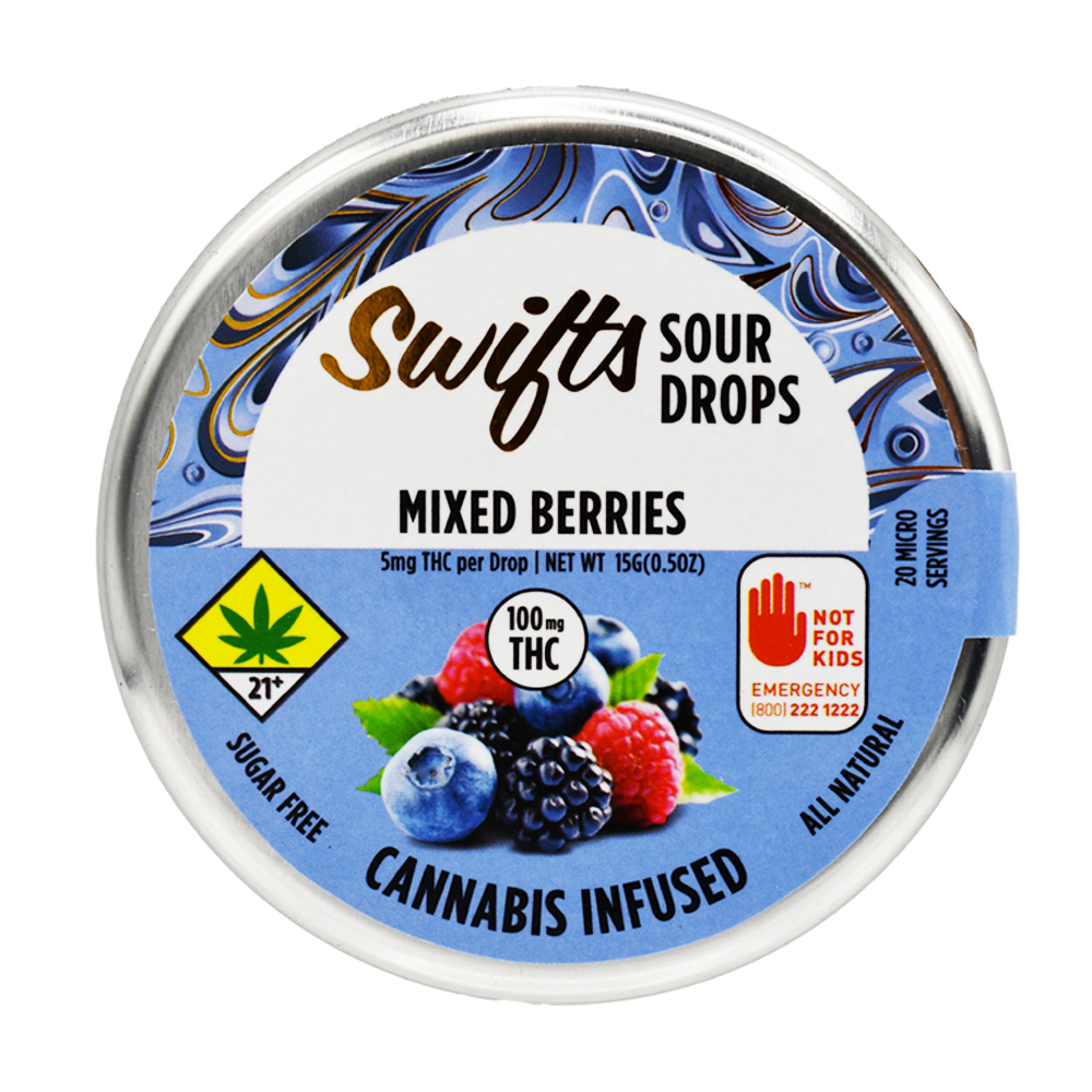 Mixed Berries Sour Drops