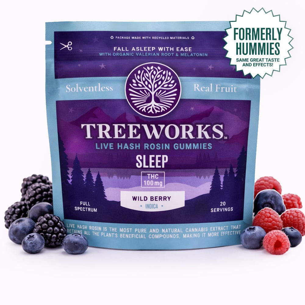Treeworks - Sleep Hash Rosin Gummies (100mg 10pk) Treeworks - Sleep Hash Rosin Gummies (100mg 10pk)