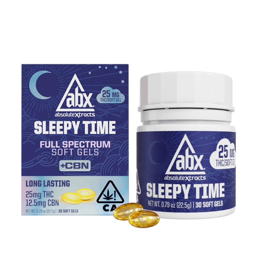 ABX Sleepy Time THC:CBN 2:1 25mg:12.5mg (30ct) ABX Sleepy Time THC:CBN 2:1 25mg:12.5mg (30ct)
