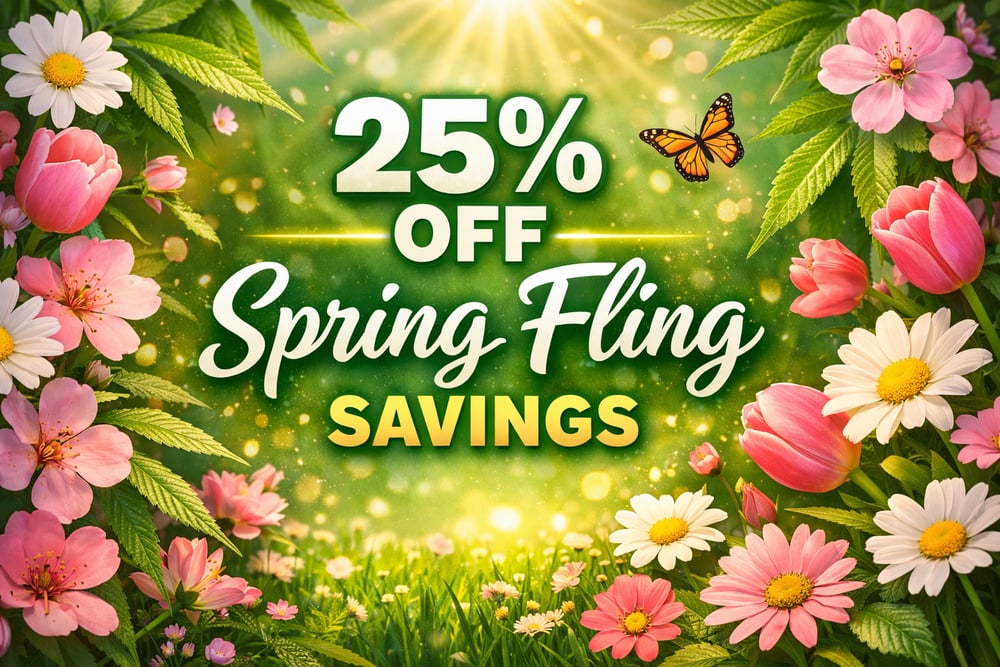 25% OFF SPRING FLING SAVINGS special