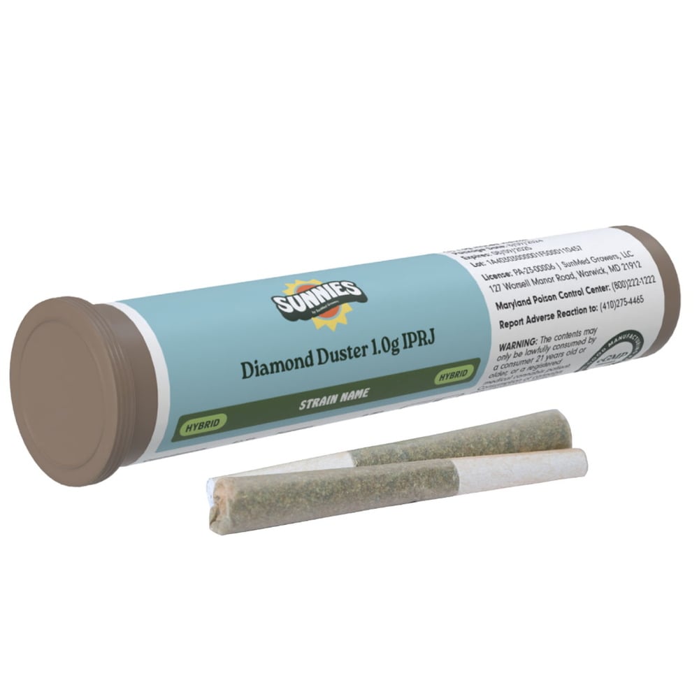 GMO x Sour Diesel Diamond Duster Pre-Roll 1.0g