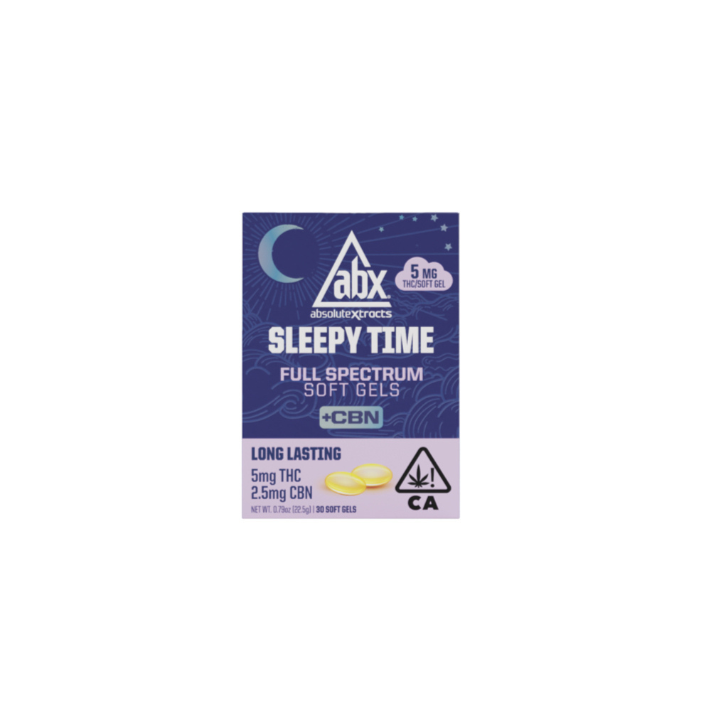 ABX - 5mg Sleepy Time Hash Rosin + CBN Soft Gels - 30ct