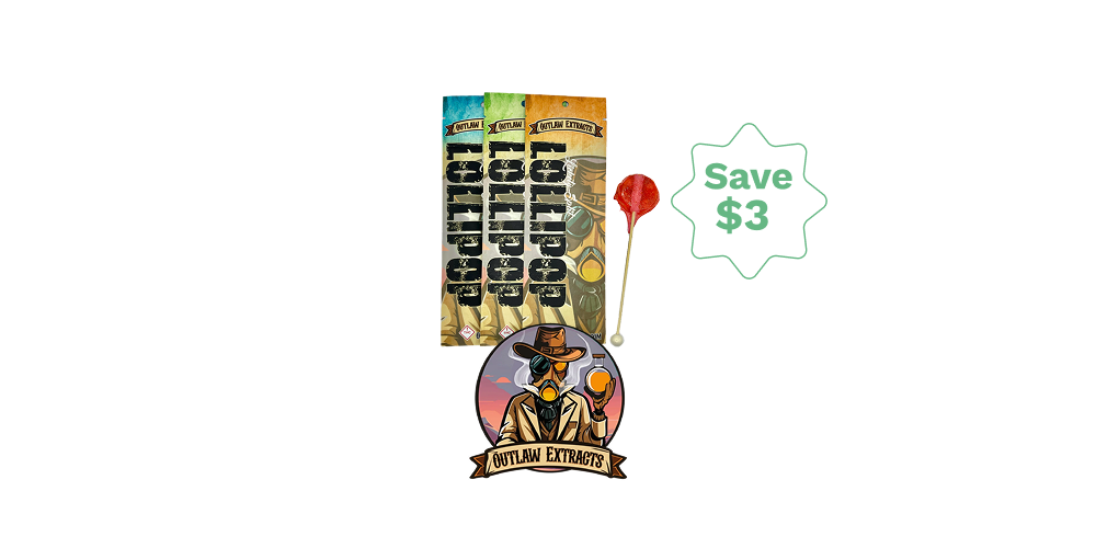 Save $3: Outlaw Lollipops for only $5 special