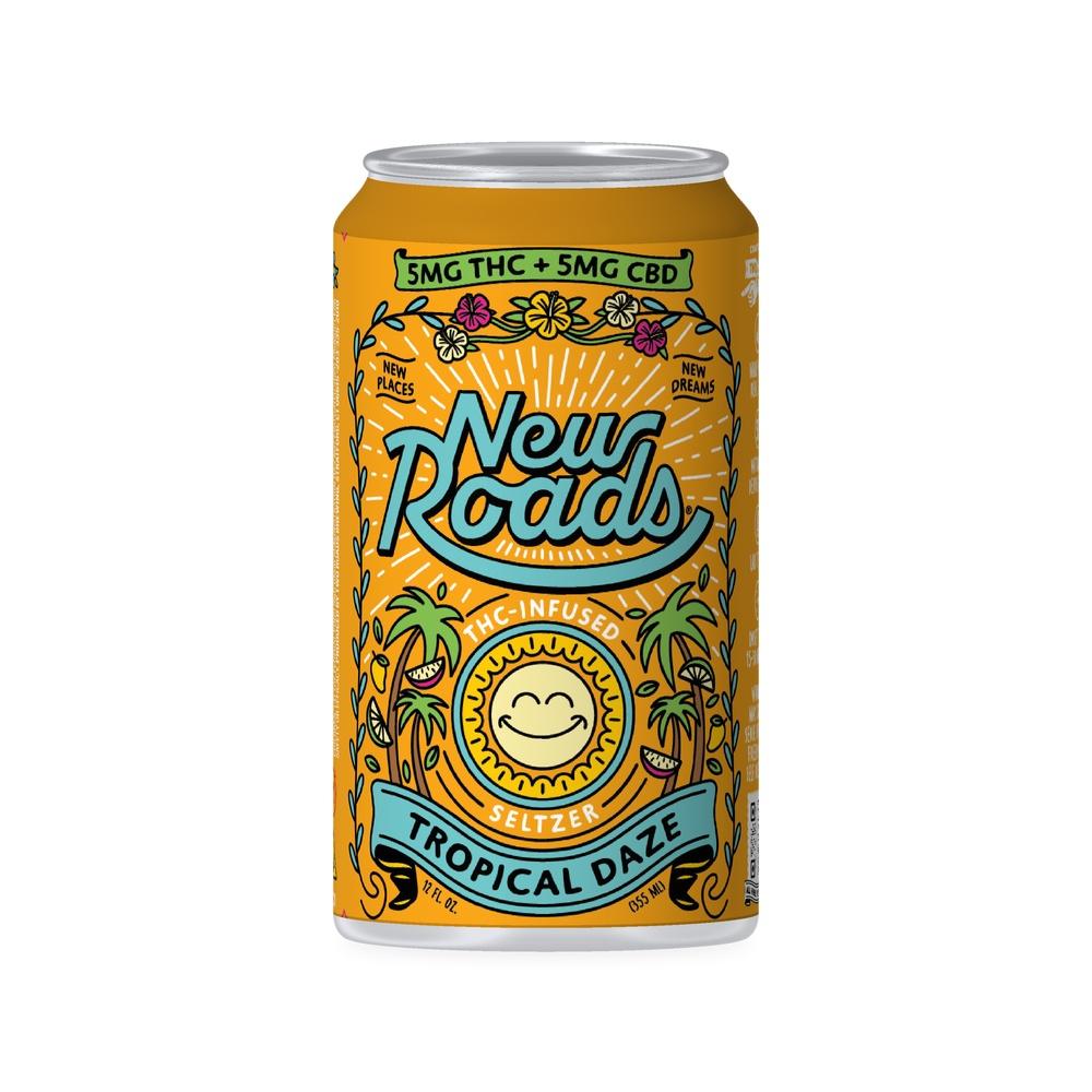 New Roads - Hemp-Derived Tropical Daze 12oz (5mg THC 5mg CBD)