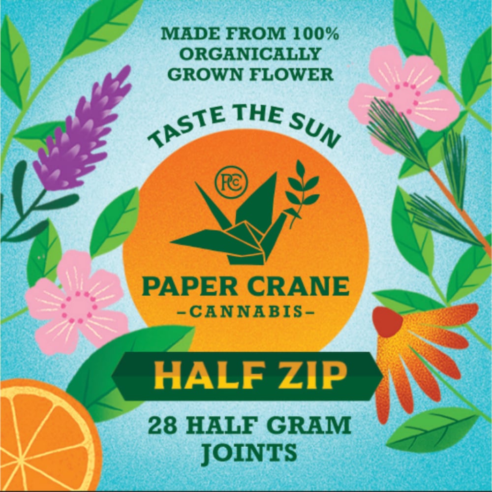 Paper Crane - Four Strain HALF ZIP Sherblime Headbanger, Thai Berry Fizz, Jet Fuel Gelato x Cherry Chem, Cherry Crasher 0.5g 28pk Pre-Rolls (14g) Paper Crane - Four Strain HALF ZIP Sherblime Headbanger, Thai Berry Fizz, Jet Fuel Gelato x Cherry Chem, Cherry Crasher 0.5g 28pk Pre-Rolls (14g)