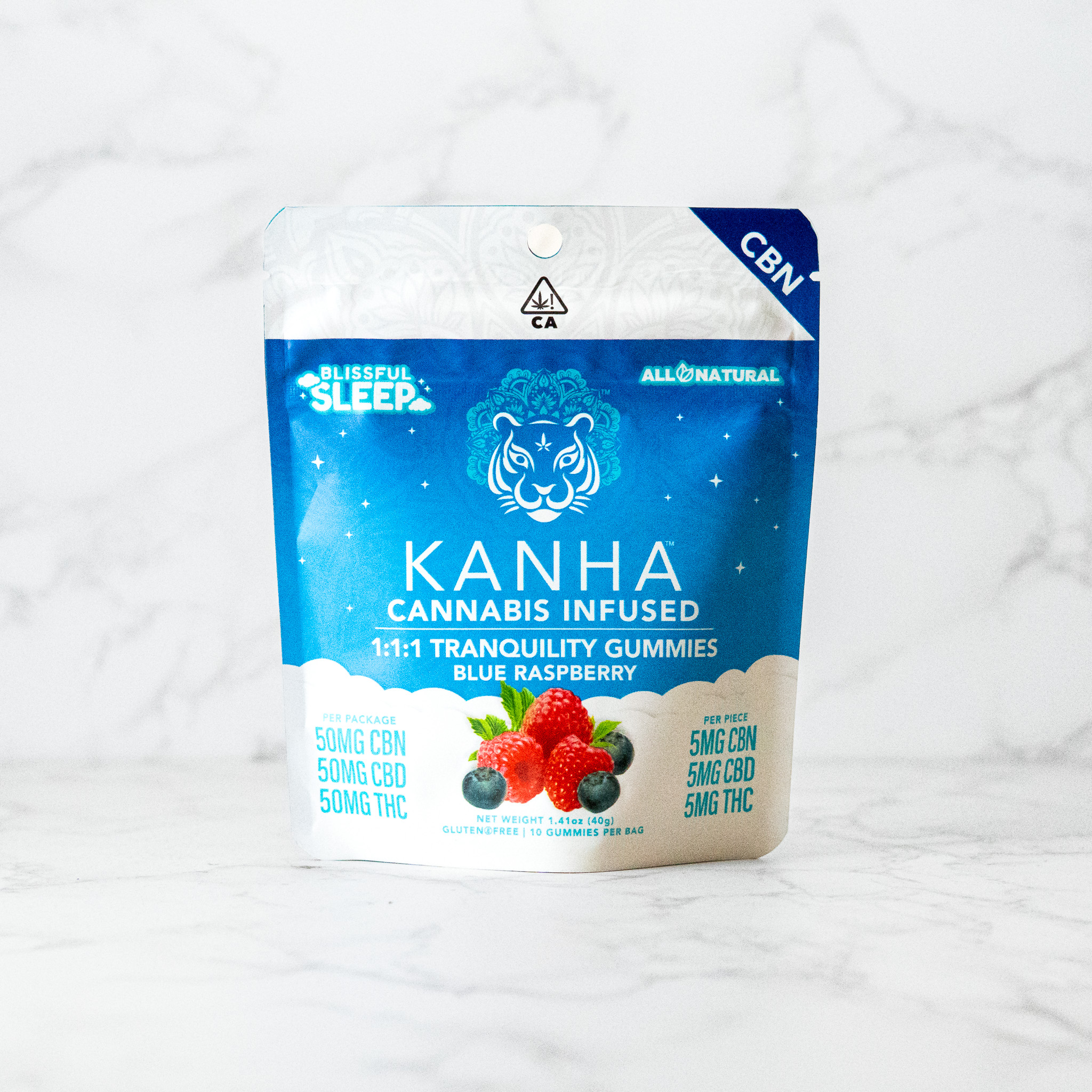 KANHA - TRANQUILITY - SLEEP GUMMIES - 1:1:1 CBD/CBN/THC - [50/50/50MG]