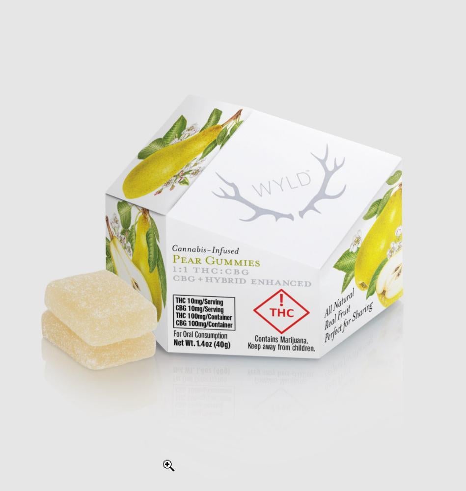 Pear 1:1 CBG + Hybrid Enhanced Gummies | 100mg THC:100mg CBG
