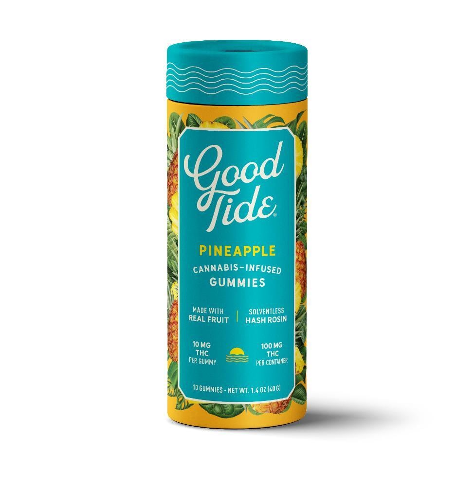 Pineapple Single-Strain Hash Rosin Gummies | Uplifting | 100mg