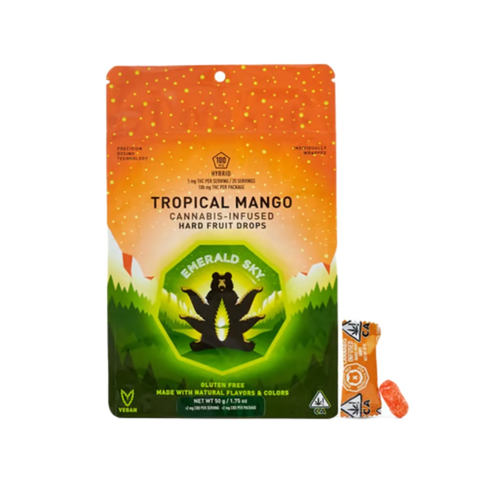 Emerald Sky Tropical Mango | 20pk/5mg - 100mg | Hybrid |