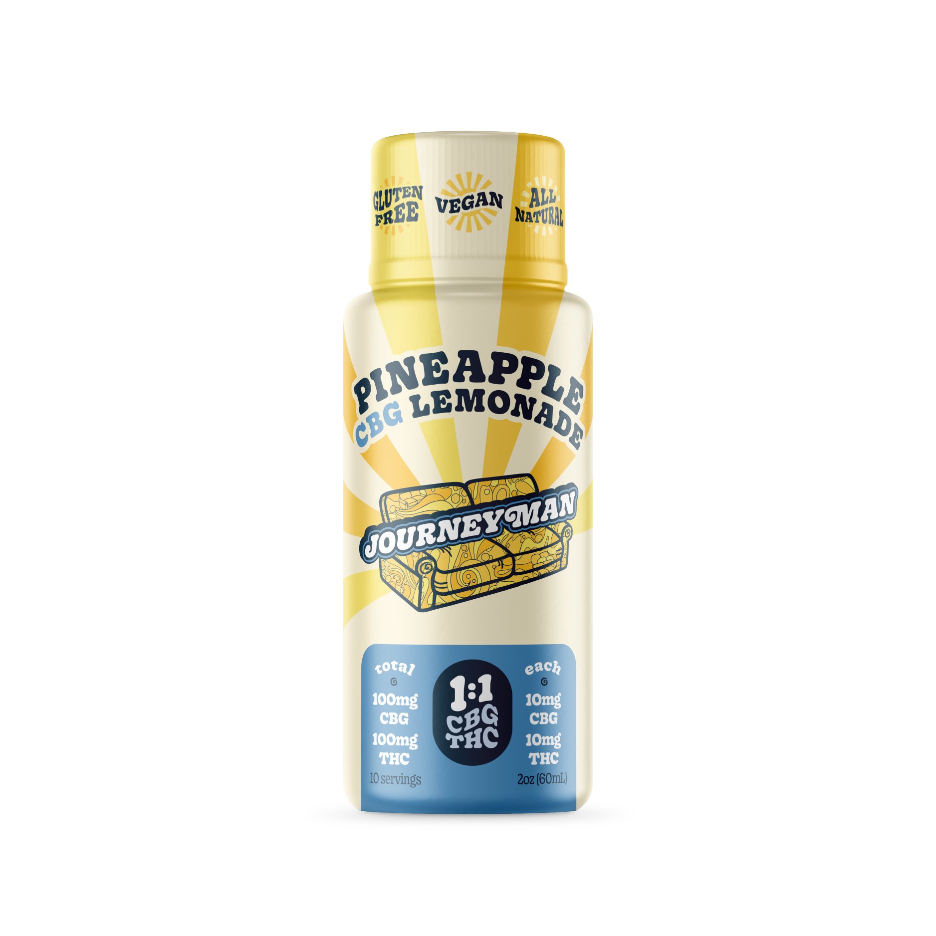 1:1 CBG Pineapple Lemonade [2oz] (100mg CBG/100mg THC)
